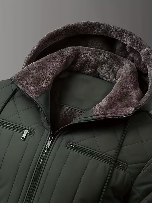 DELTOSTIN Premium Quilted Winter Hooded Jacket