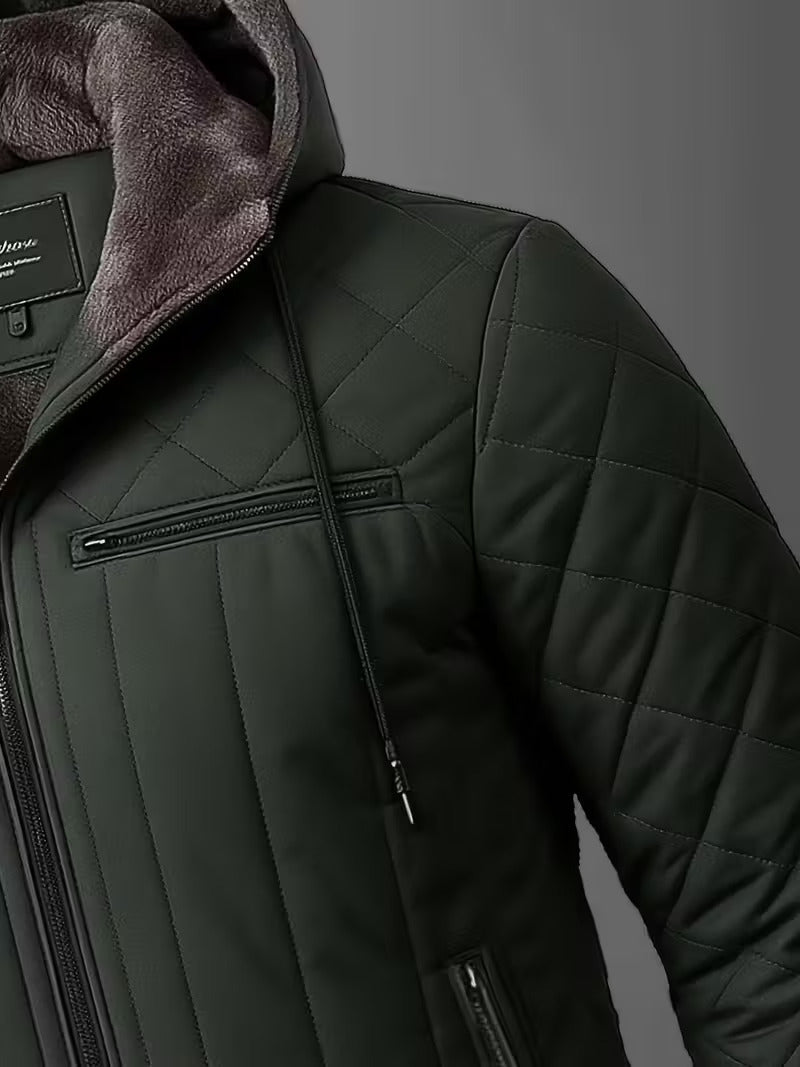 DELTOSTIN Premium Quilted Winter Hooded Jacket