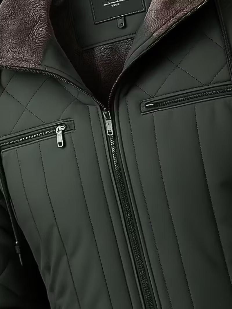 DELTOSTIN Premium Quilted Winter Hooded Jacket