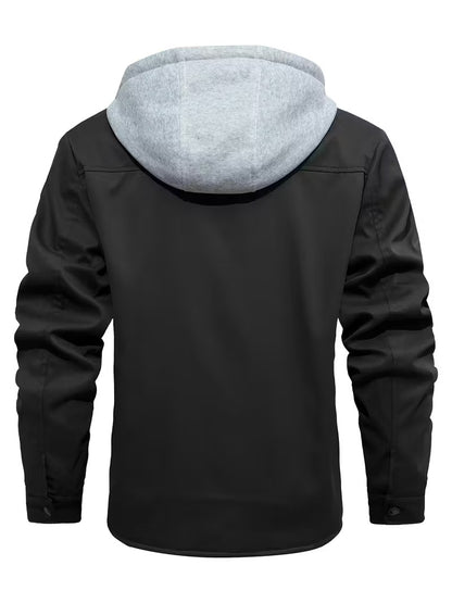 DELTOSTIN Premium Brown Sherpa-Lined Hoodie Jacket