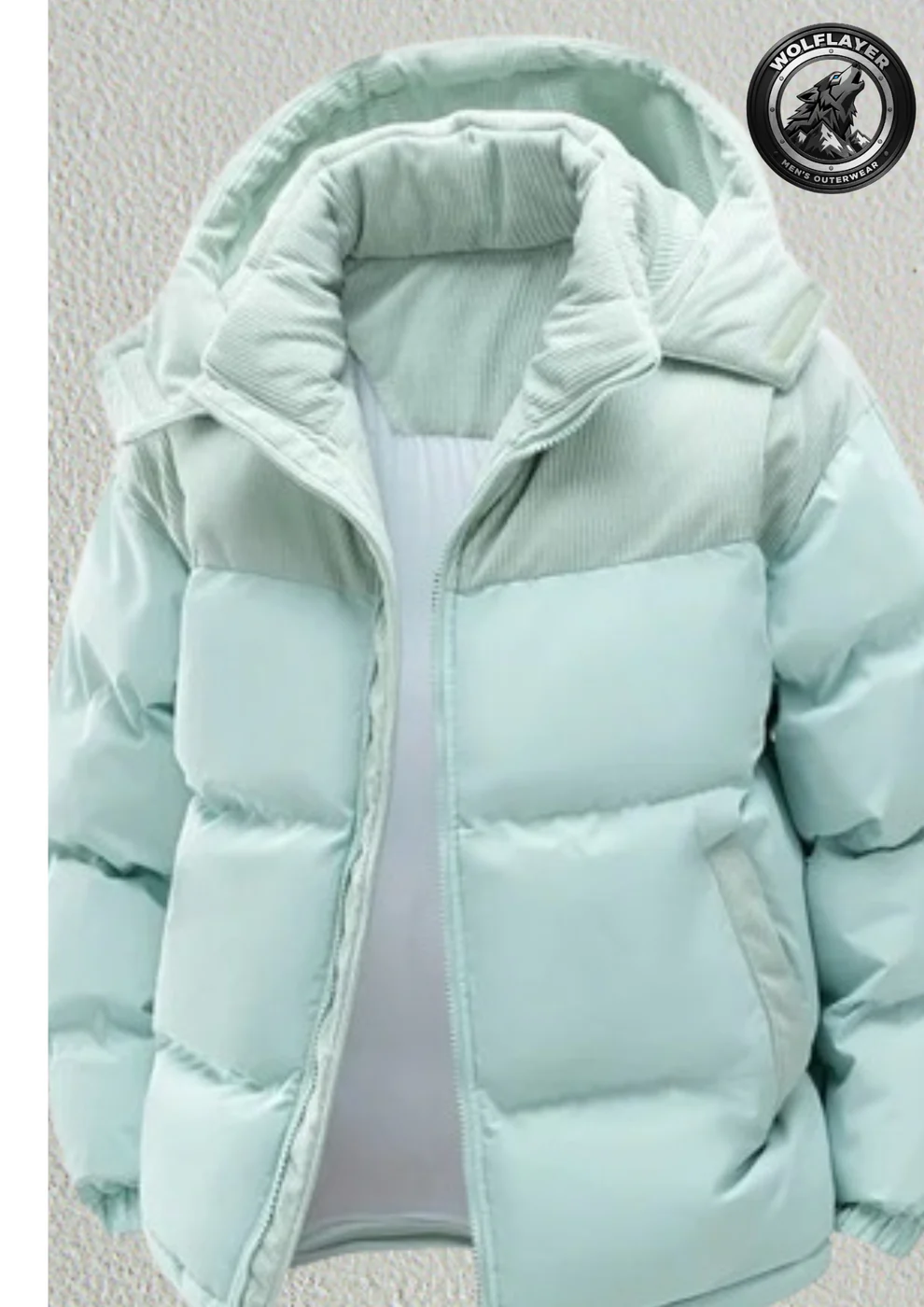 Deltostin Women’s Pink Corduroy Puffer Jacket – Warm Hooded Winter Coat