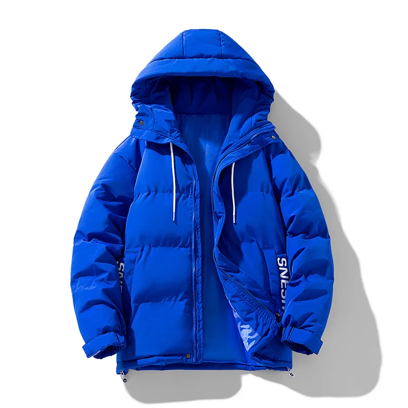 Deltostin Men’s Camel Brown Puffer Jacket – Warm Hooded Winter Coat with Streetwear Edge