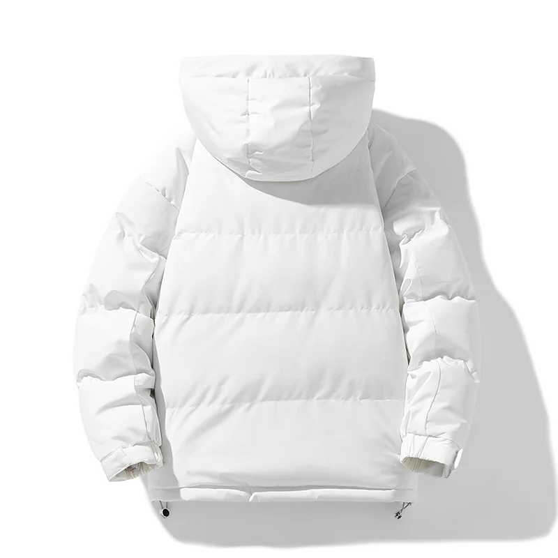 Deltostin Men’s Camel Brown Puffer Jacket – Warm Hooded Winter Coat with Streetwear Edge